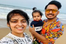 ছেলে কোলে পুরী ভ্রমণ রাজা-মধুবনীর, 'best father' খেতাব পেলেন রাজা!