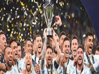 চ্যাম্পিয়ন হওয়ার পর উচ্ছ্বাস আর্জেন্টিনা দলের