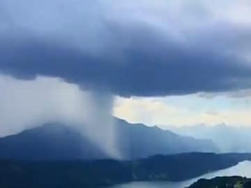 viral news : cloud burst in austria - Photo Courtesy-Facebook Video Grab 