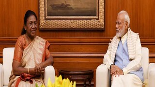 Draupadi Murmu and Narendra Modi