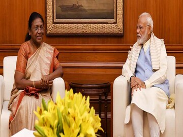 Draupadi Murmu and Narendra Modi