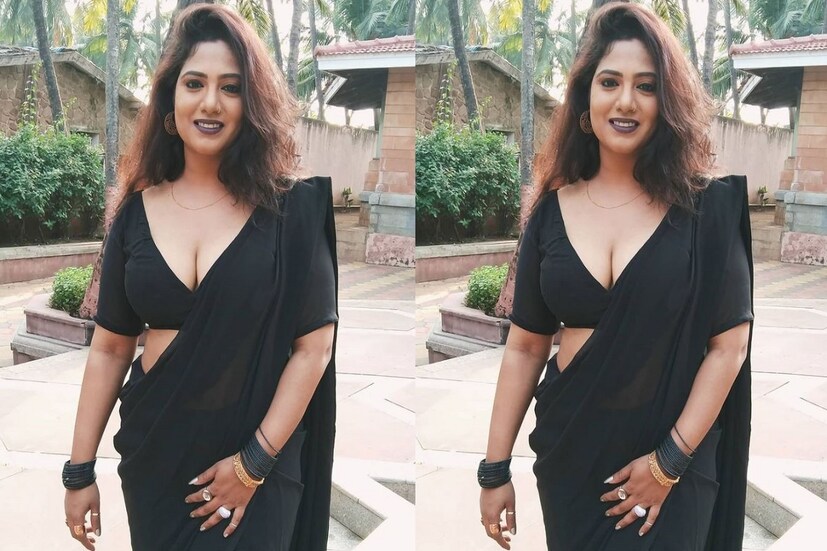 কালো শাড়িতে পুরুষের হৃদস্পন্দন বাড়িয়েছেন রাধিকা ৷ ছবি সৌজন্যে ইনস্টাগ্রাম ৷