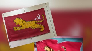 পুরনো ও নতুন পতাকা। 