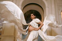Sonam Kapoor in Maternity Photoshoot : মুক্তোর কেশসজ্জায় সাদা পোশাকের উড়ান, দেখুন আসন্নপ্রসবা সোনমের সাজ