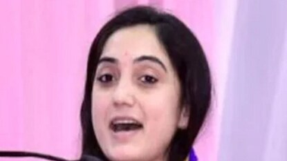 Suspended BJP leader Nupur Sharma was booked on charges of hurting religious sentiments, in Pune on Sunday. (Image: Twitter) Suspended BJP leader Nupur Sharma was booked on charges of hurting religious sentiments, in Pune on Sunday. (Image: Twitter)