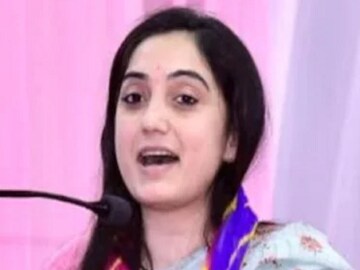 Suspended BJP leader Nupur Sharma was booked on charges of hurting religious sentiments, in Pune on Sunday. (Image: Twitter)