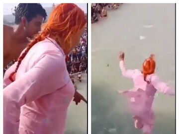 সেতু থেকে গঙ্গায় ঝাঁপ বৃদ্ধার৷ 