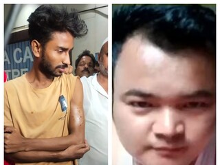 আহত মহম্মদ সরফরাজ এবং আত্মঘাতী কনস্টেবল চড়ুপ লেপচা (ডানদিকে)৷