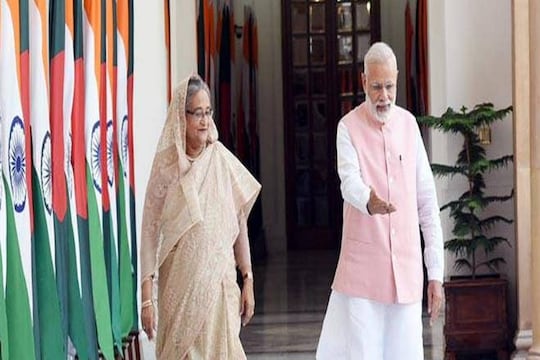 Sheikh Hasina with PM Modi