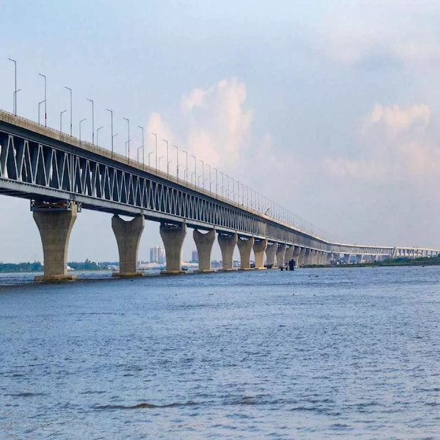 কারণ পদ্মার তলদেশের মাটির কণা আর বাংলাদেশে সাধারণ যে সিমেন্টের যে কণা তা দিয়ে পিলারের গ্রাউটিং সম্ভব ছিল না। তাই প্রতিটি পিলারে ব্যবহৃত হয়েছে মাইক্রো ফাইন সিমেন্ট। যা অস্ট্রেলিয়ে থেকে আমদানি করা হয়েছে। মাইক্রো ফাইন সিমেন্টকে বলা হয় অত্যন্ত মিহি সিমেন্ট। 