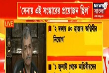 ‘অগ্নিপথ প্রকল্প কখনই ফেরত নেওয়া হবে না’, জানালেন সেনা প্রধান