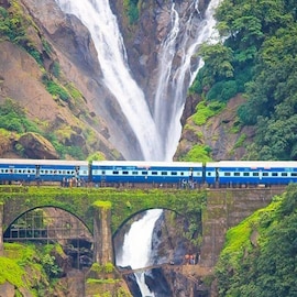 বর্ষায় বদলে যায় গোয়ার চেহারা! উপভোগ করুন দুধসাগরের মধ্যে দিয়ে ট্রেন যাত্রা বর্ষায় বদলে যায় গোয়ার চেহারা! উপভোগ করুন দুধসাগরের মধ্যে দিয়ে ট্রেন যাত্রা