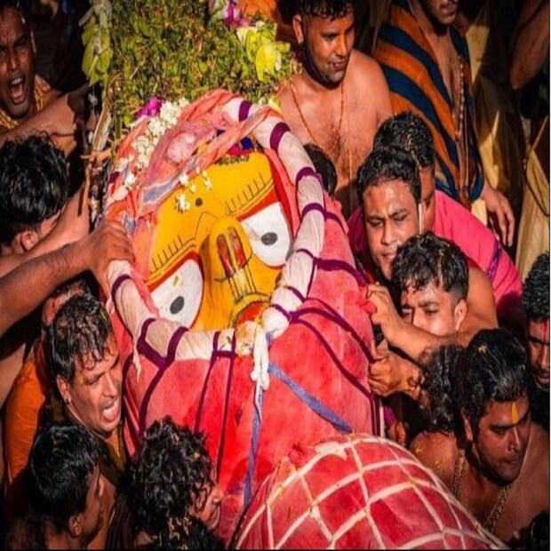 তিন ভাই বোনের তিনটি রথের চাকার সংখ্যাও আলাদা।  জগন্নাথের রথের ১৬ টি চাকা, বলরামের রথে ১৪ টি এবং শুভদ্রার রথের ১২ টি চাকা থাকে। 