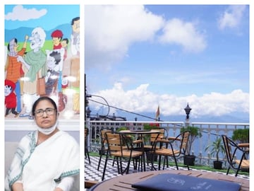 এভাবেই ক্যাফে হাউজের উন্মুক্ত ব্যালকনিতে বসে কাঞ্চনজঙ্ঘা দর্শন করা যাবে৷ উদ্বোধনে মুখ্যমন্ত্রী৷ 