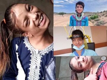 Pakistani Girl with Neck Bent 