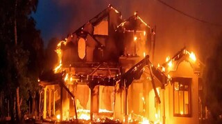 Sri Lanka PM House Burnt Sri Lanka PM House Burnt