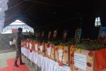সেনা ক্যাম্পে শেষ শ্রদ্ধা, রাজ্যে মণিপুর ধসে নিহত বাংলার জওয়ানদের সারবন্দি কফিন