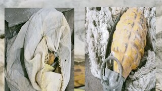 Cover of grenade recovered in Baghbazar central medical centre