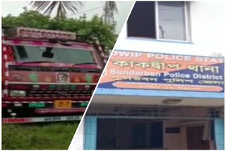 আটক হওয়া লরি আটক হওয়া লরি