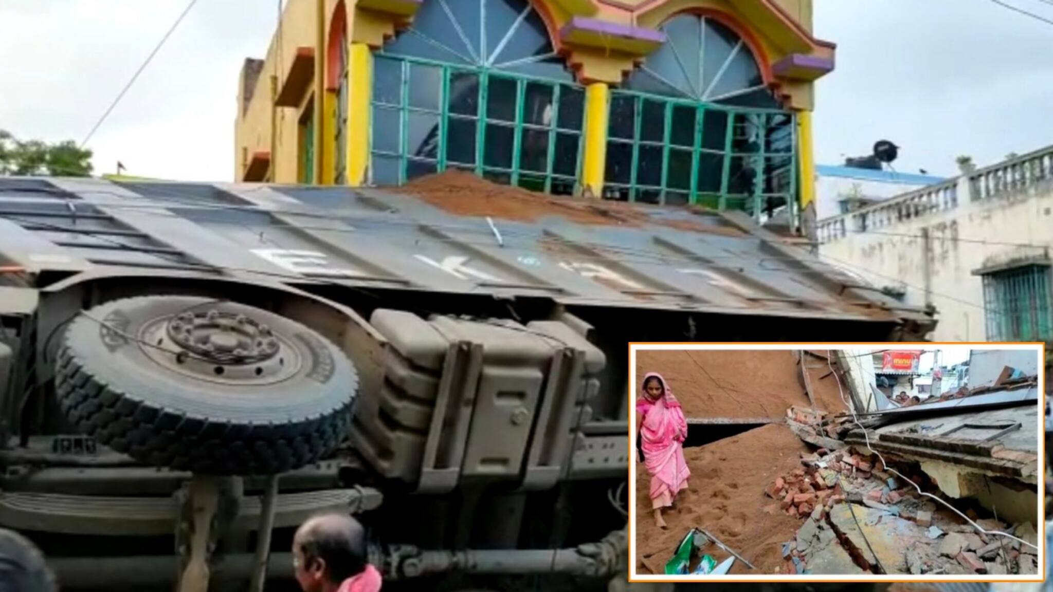 Murshidabad News: ভয়ঙ্কর কাণ্ড! ভোর রাতে বাড়ির মধ্যে ঢুকে গেল বালি বোঝাই ১০ চাকার ডাম্পার