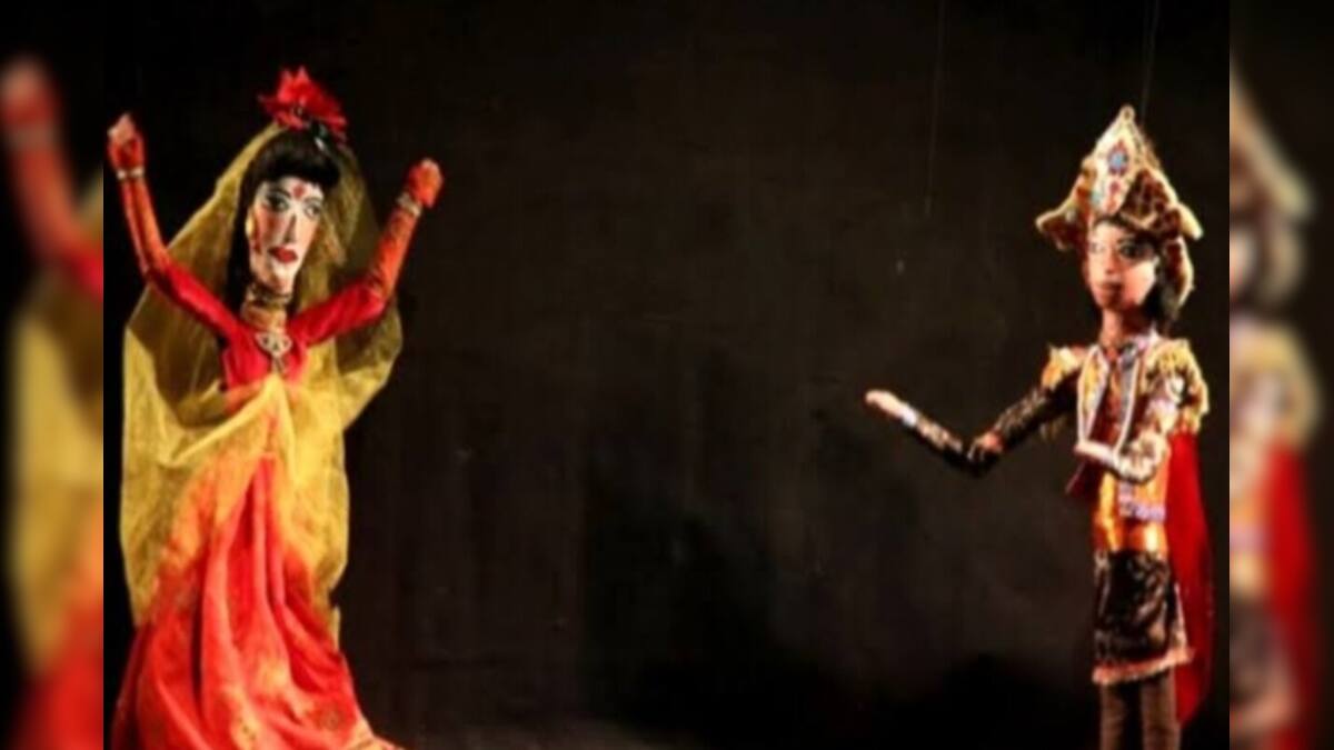 The puppet dance is still performed at the Mahishamardini Puja fair in