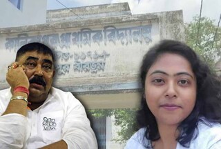 দিল্লির ইডি দফতরে অনুব্রত কন্যা সুকন্যা৷ 