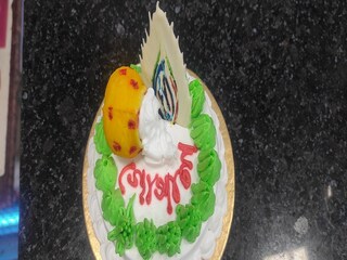 This year special cake prepared for janmashtami puja for Gopal