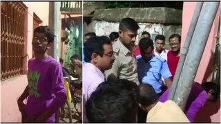 ইলেকট্রিক পোলে বেঁধে রাখা হয় সাইকেল চোর সন্দেহে যুবককে