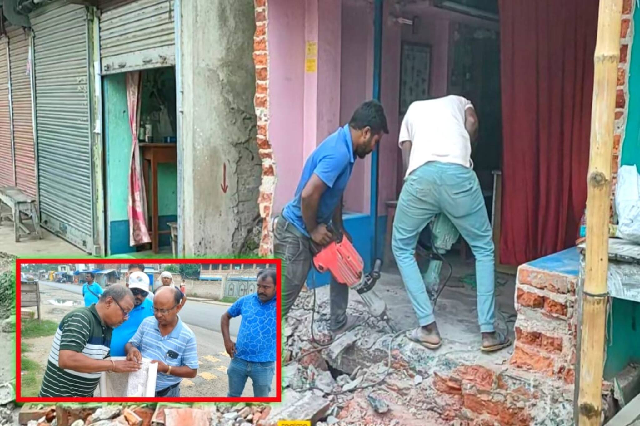 রাস্তা সংস্কারে জমি জটিলতা, পুজোর আগে ক্ষতির মুখে ব্যবসায়ীরা!