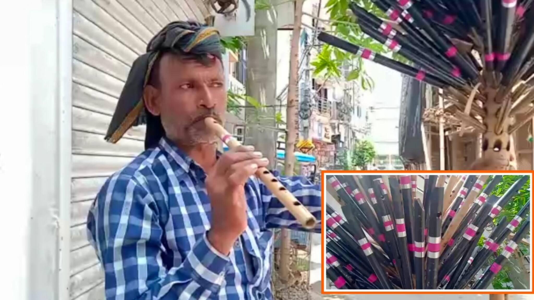 বহরমপুরের বাঁশিওয়ালা, বিহার থেকে নবাবনগরীতে এসে নিজের তৈরি বাঁশি বেচে ও বাজিয়েই কোনওমতে দিন গুজরান