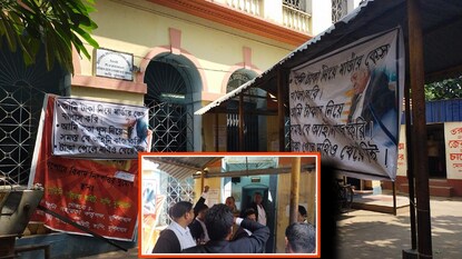 কান্দি মহকুমা আদালতে বিক্ষোভ আইনজীবীদের কান্দি মহকুমা আদালতে বিক্ষোভ আইনজীবীদের