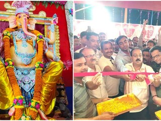 কান্দি পেট্রলপাম্পে গনেশ পুজোর উদ্বোধন করা হচ্ছে কান্দি পেট্রলপাম্পে গনেশ পুজোর উদ্বোধন করা হচ্ছে