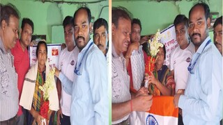 Howrah News: Officials of the postal department at Achintya Sheuli's house