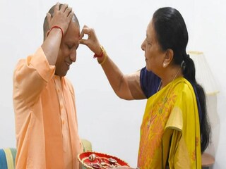 CM Yogi Adityanath and Governor Anandiben