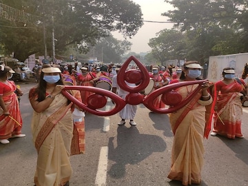 Durga Puja Rally