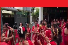 তিজ উৎসবে মেতে উঠল শিলিগুড়িও, রঙিন সাজে গোর্খা মহিলারা