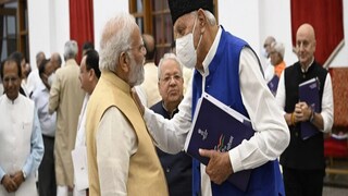 Prime Minister Narendra Modi  with Farooq Abdullah