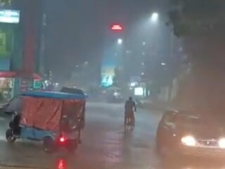 দিঘায় প্রবল বৃষ্টি৷ 