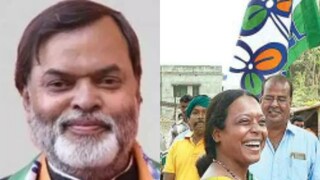 Minister Tajmul Jossein and Birbaha Hansda