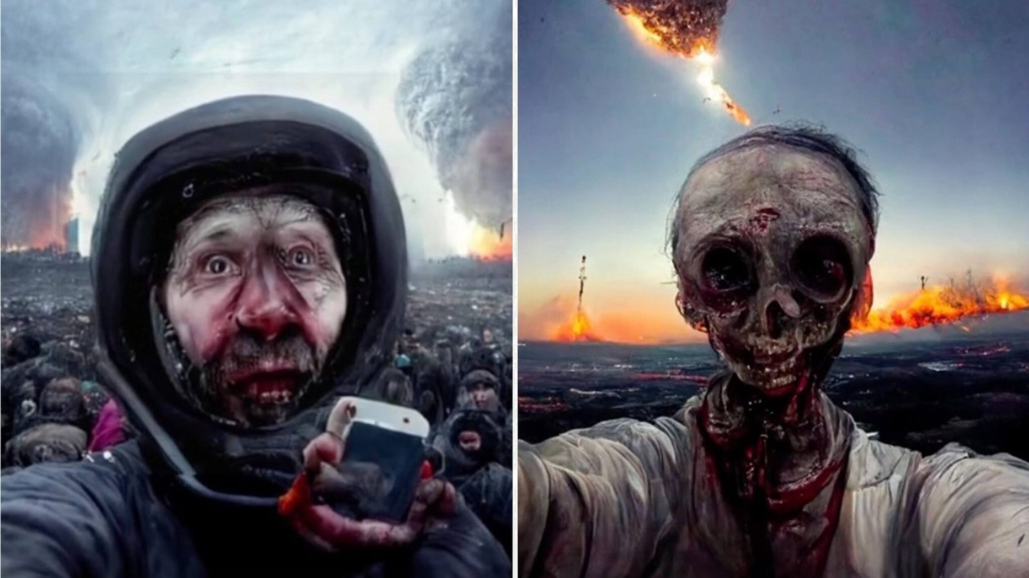 পৃথিবী ধ্বংস হওয়ার সময় সেলফি কেমন উঠবে? দেখে নিন ছবি