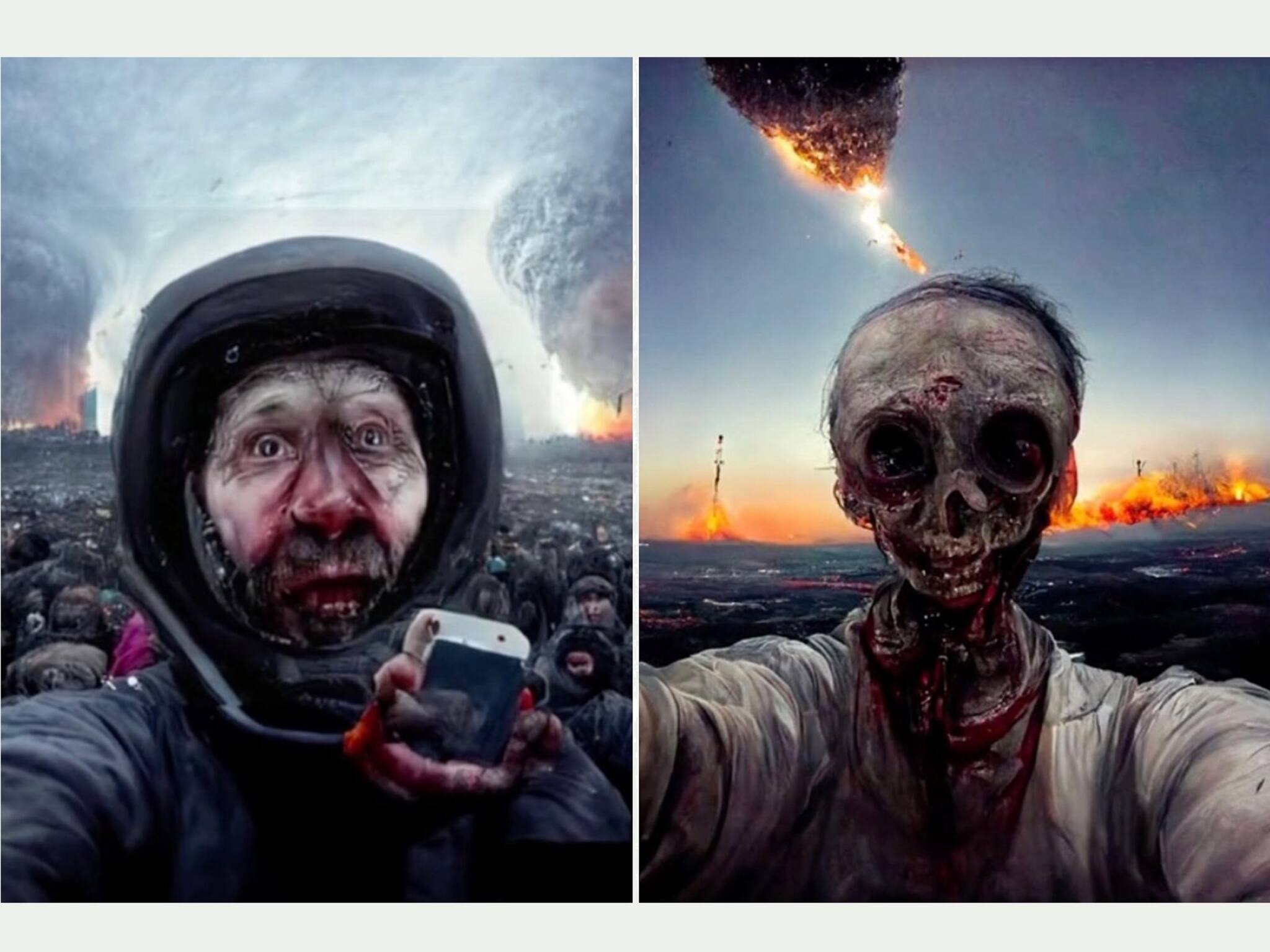 পৃথিবী ধ্বংস হওয়ার সময় সেলফি কেমন উঠবে? দেখে নিন ছবি