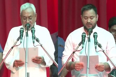 নীতীশ-তেজস্বীর শপথ গ্রহণ