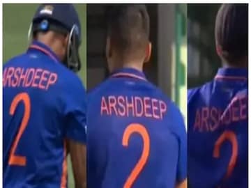 ind vs wi: three players wear arshdeep singh's jersey