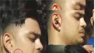 bee attack on ishan kishan during national anthem- Photo Courtesy- Twitter Video Grab bee attack on ishan kishan during national anthem- Photo Courtesy- Twitter Video Grab