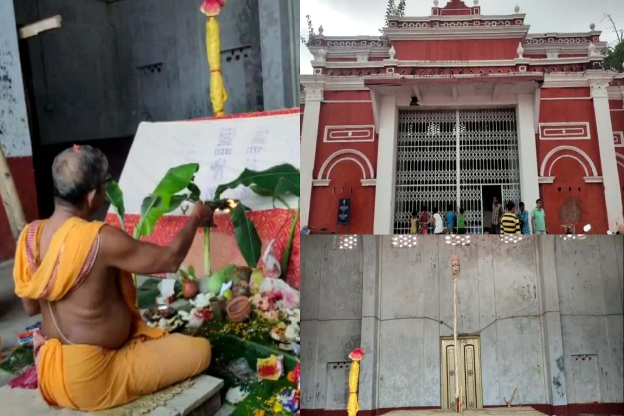 Durga Puja 2022: রাধাষ্টমীতে কোচবিহারে বড় দেবীর মন্দিরে স্থাপন হল ময়নাকাঠ, শুরু হবে মূর্তি গড়া