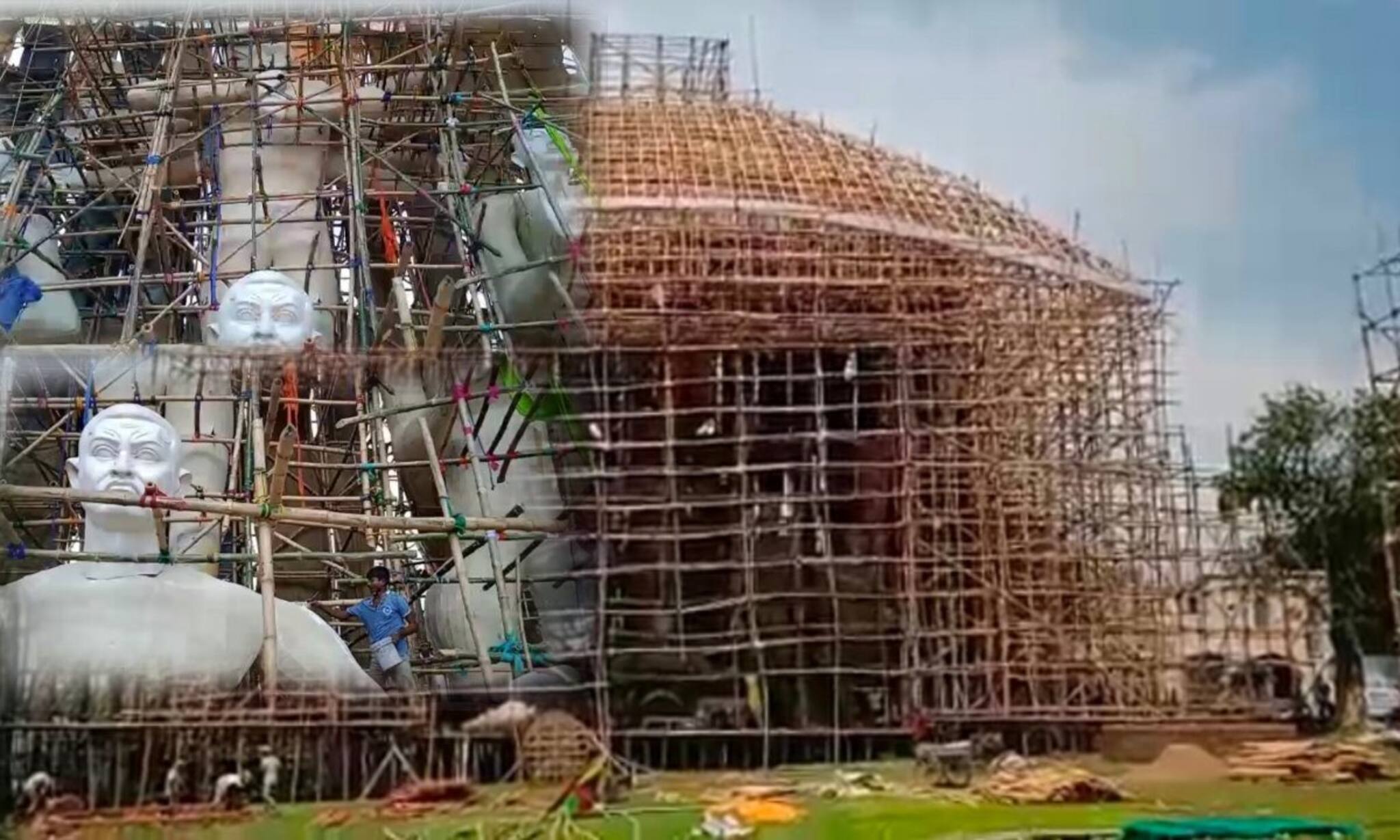 Murshidabad Durgapuja 2022: শুধু বড় নয়, এবার ‘বিশাল বড়’, এবারের পুজোয় বিষ্ণুপুরে নজর কাড়বে ৭৫ ফুটের দুর্গা প্রতিমা