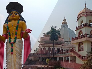নবদ্বীপের ৬০ ফুট উচ্চতার গৌরাঙ্গ মূর্তি পাশে মায়াপুর ইসকন মন্দির