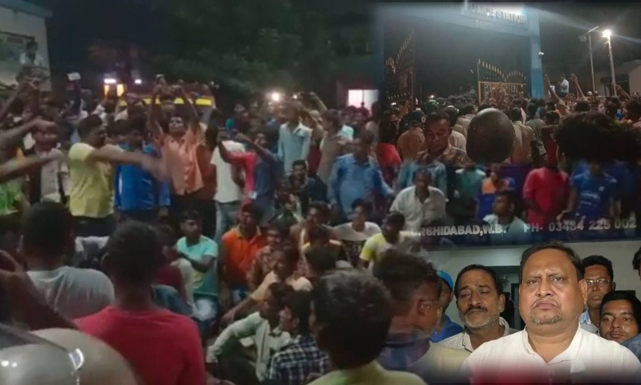 Murshidabad News: পুলিশের বিরুদ্ধে জায়গা দখলের অভিযোগ! প্রতিবাদে বিধায়কের নেতৃত্বে সারা রাত বিক্ষোভ