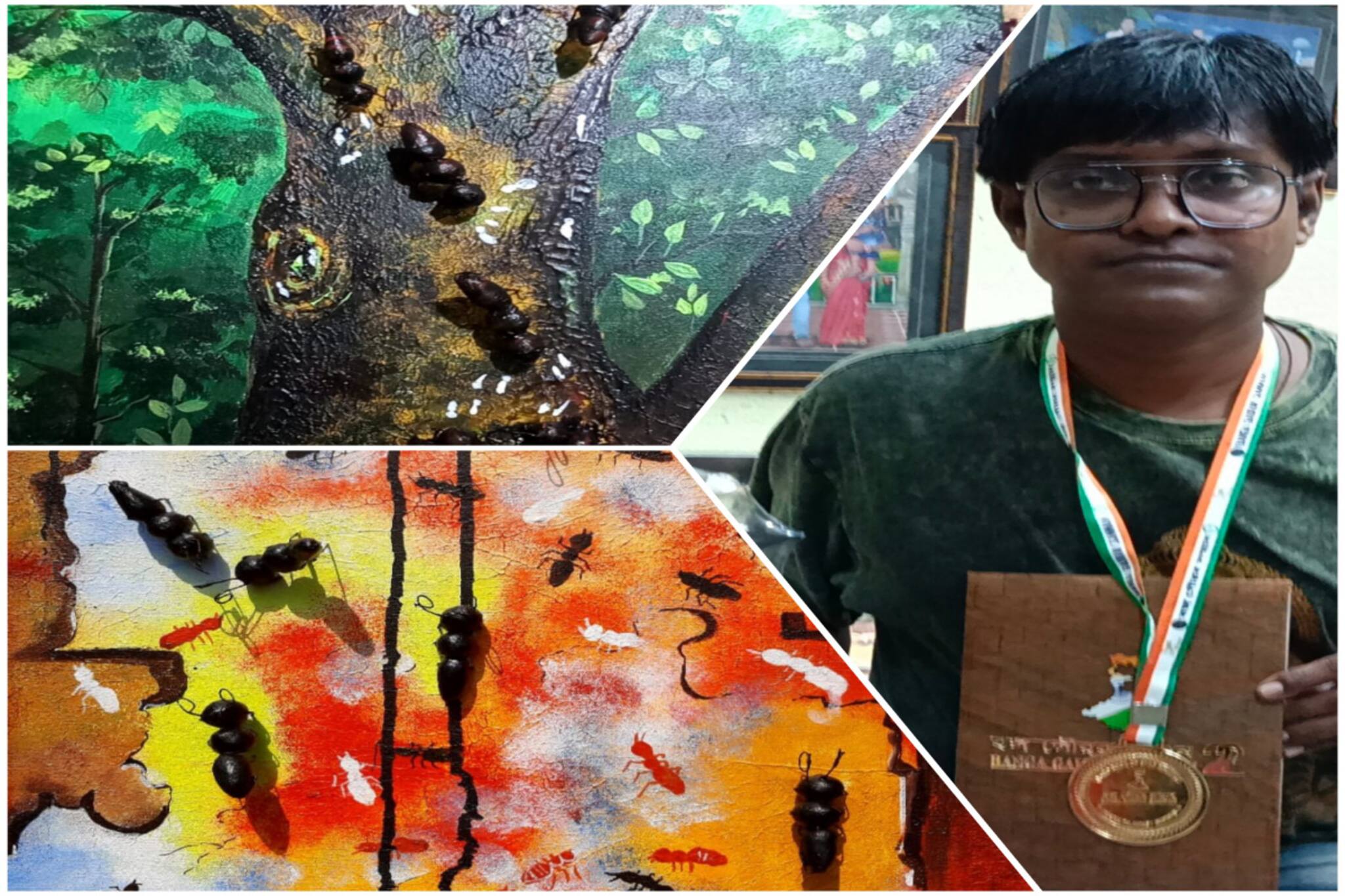 South 24 Parganas News : পিঁপড়ের ছবি এঁকে বঙ্গ গৌরব সম্মান পেলেন কাকদ্বীপের যুবক! জানুন