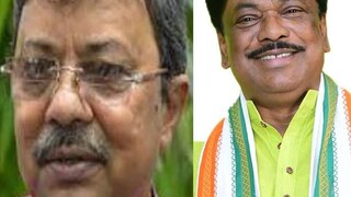 বিদায় বার্তা বিধায়ক সমীর পাঁজার গলায় (বাঁদিকে), হতাশ মন্ত্রী অরূপও৷ 